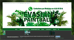 Desktop Screenshot of evasionpaintball.com